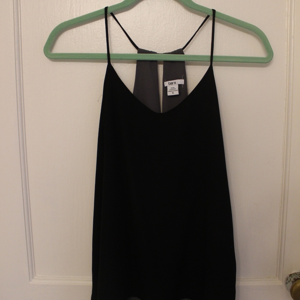Reversible Black and Gray Tank Top